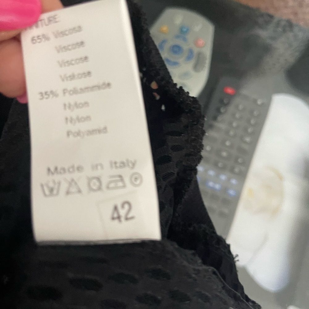 ICON Black Bomber Jacket with Ribbed Details - Picture 4 of 6